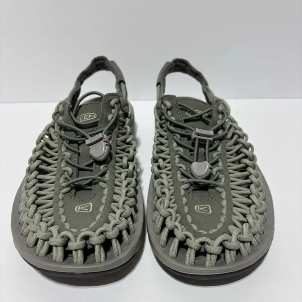 Keen Men’s Uneek Castor Grey Slingback Sandals, Size 8.5 M